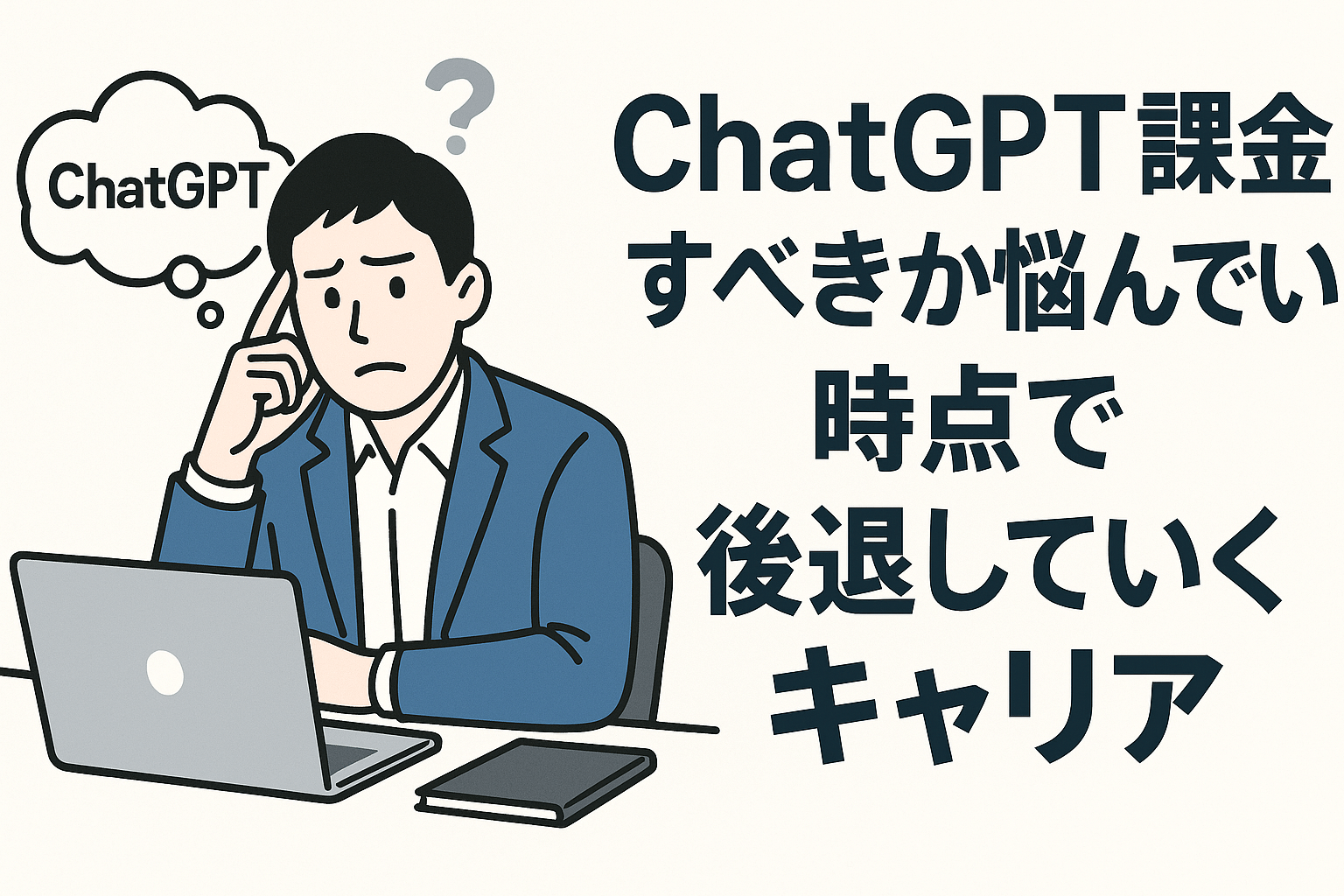 ChatGPT課金すべきか悩んでいる時点で後退していくキャリア