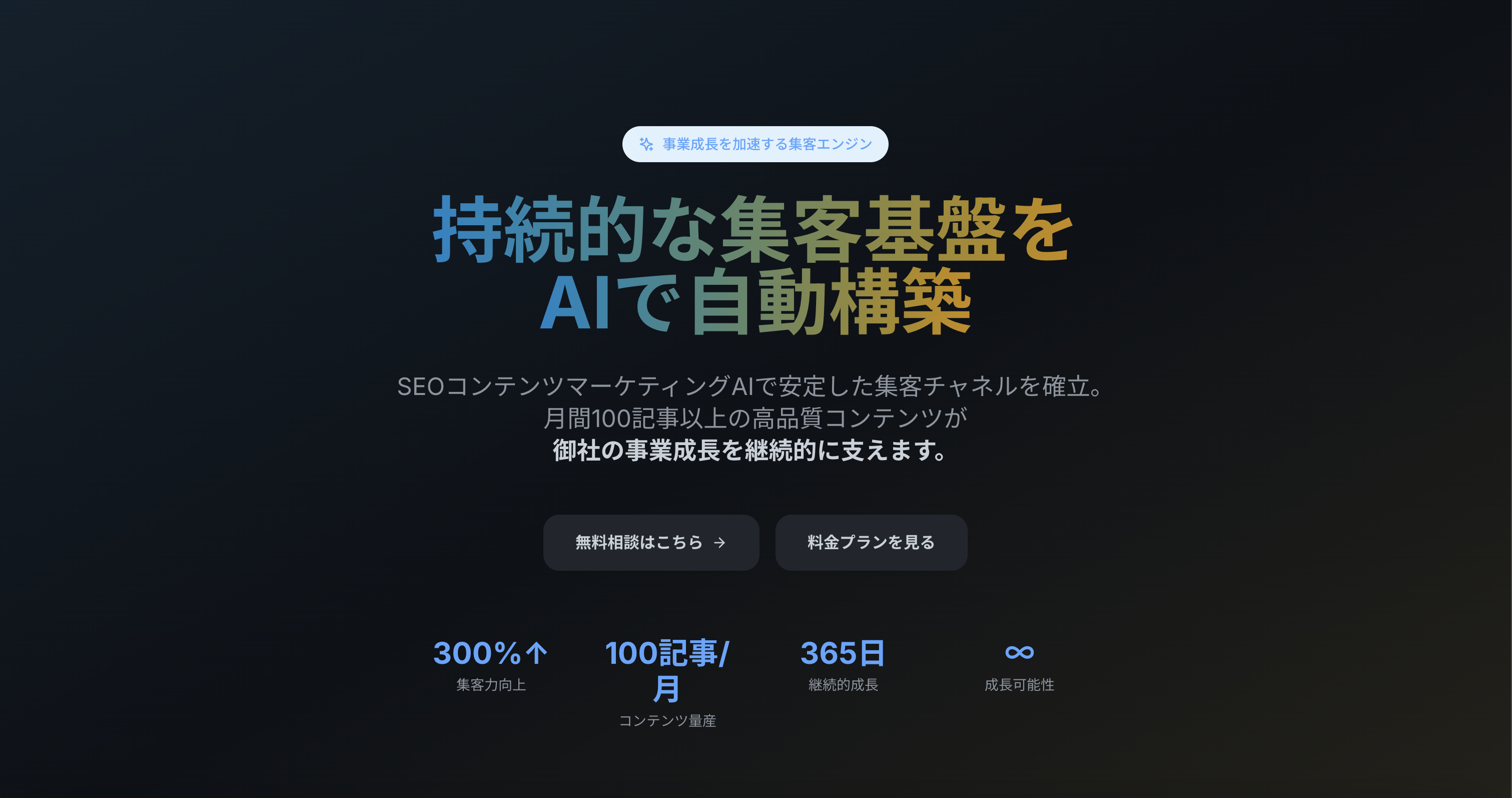 AI記事生成SaaSのイメージ